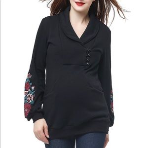 NWT Kimi + Kai Nellie Maternity Sweatshirt